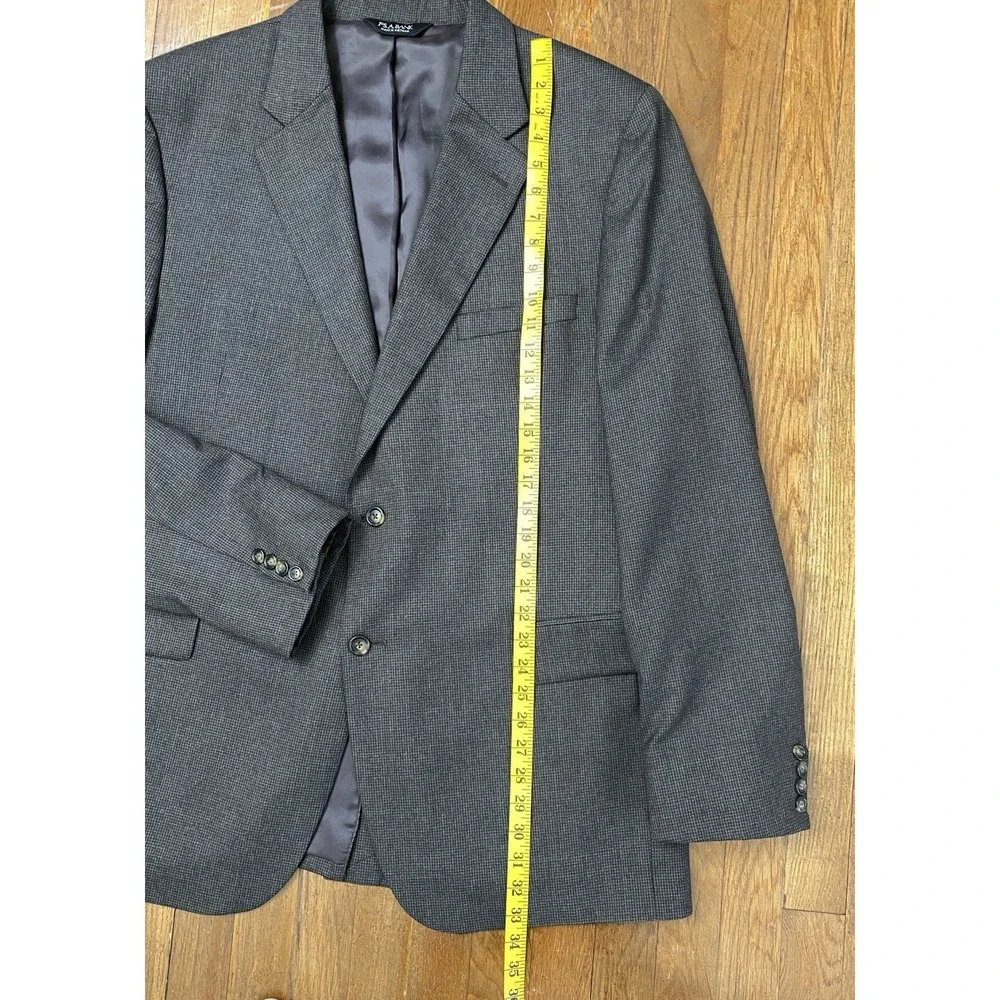 Jos‎ A Bank Men's Wool Cashmere 2 Button Brown Blazer Sportscoat 46L
